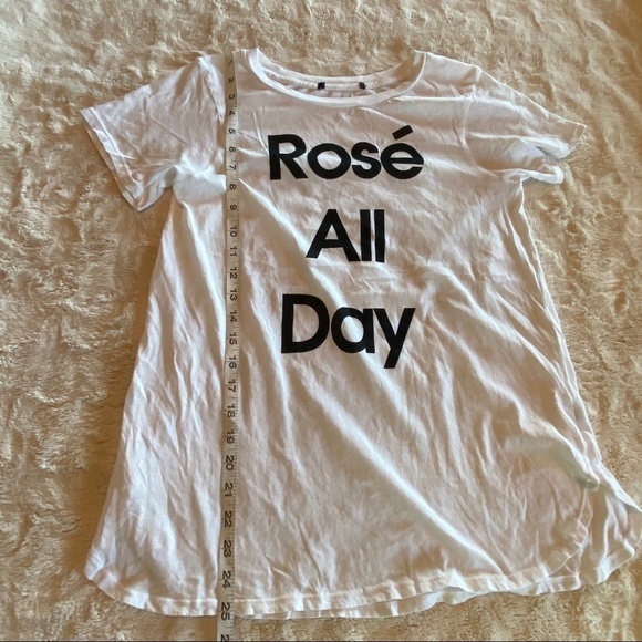 Wildfox Sz Small Rose All Day White Black Tshirt - Picture 7 of 9